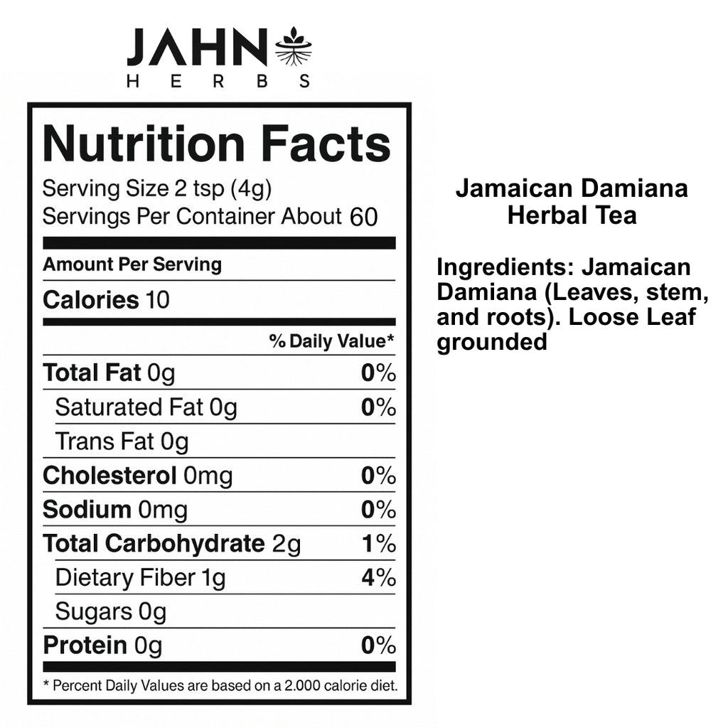 Jamaican Damiana Leaf Tea, RamGoat Dash-a-long
