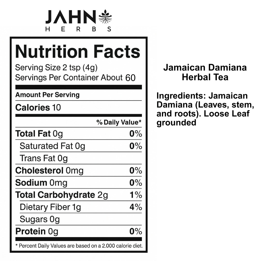 Jamaican Damiana Leaf Tea, RamGoat Dash-a-long