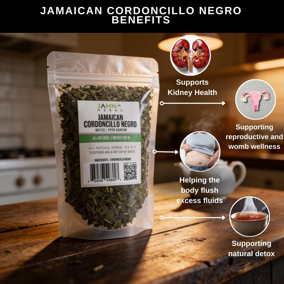 Jamaican Cordoncillo Negro Loose Leaf Tea, Dandelion, Caffeine Free, 2 Ounce